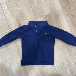 Ralph Lauren Navy Long Sleeve Polo Shirt